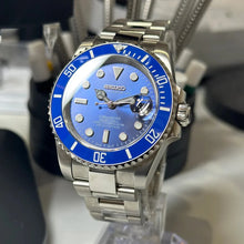 Seiko Mod Submariner "Silver Blue"