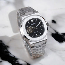 Seiko Mod Nautilus "Open Heart Black"
