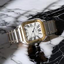 Seiko Mod Santos "Two Tone Gold & Steel"
