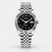 Seiko Mod Datejust "Black Arabic"