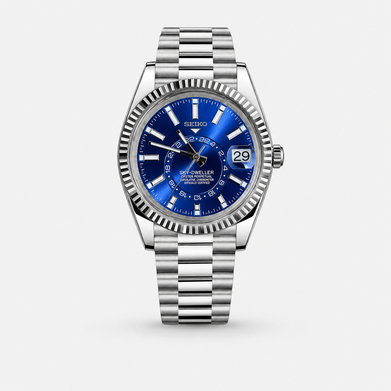 Seiko Mod Sky-Dweller "Blue Dial"