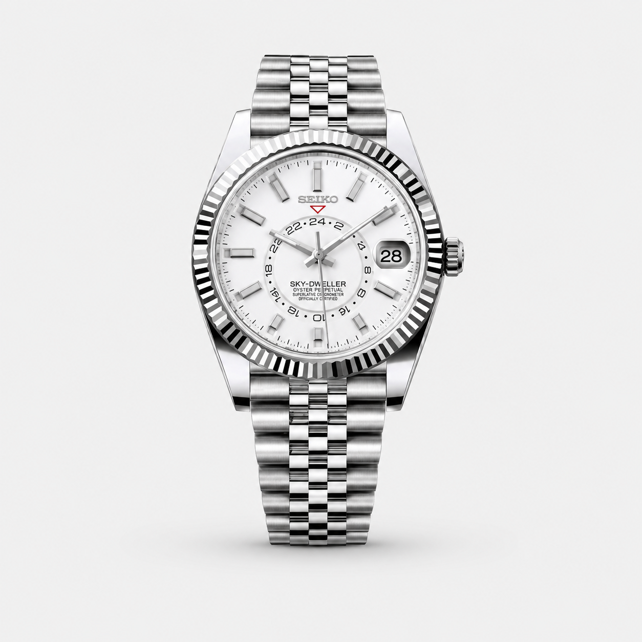 Seiko Mod Sky-Dweller "White Dial"