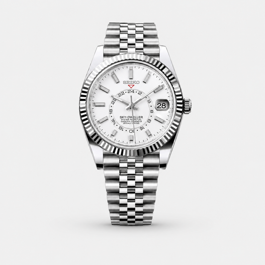 Seiko Mod Sky-Dweller "White Dial"