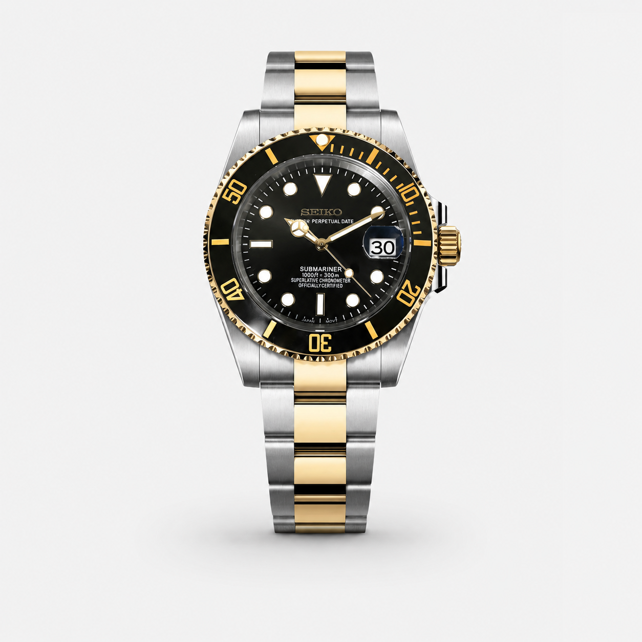 Seiko Mod Submariner "Two Tone"