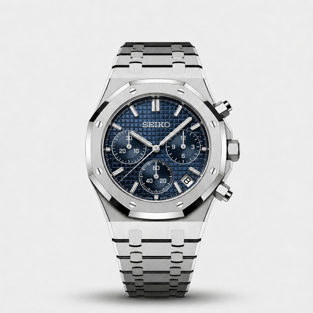 Seiko Mod Royal Oak Chronograph "Blue"