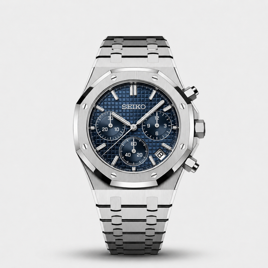 Seiko Mod Royal Oak Chronograph "Blue"