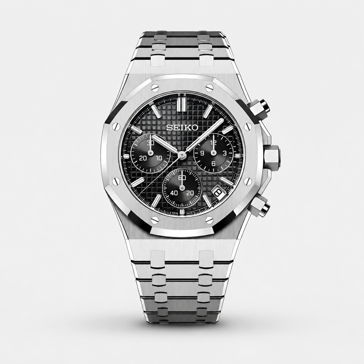 Seiko Mod Royal Oak Chronograph "Black"