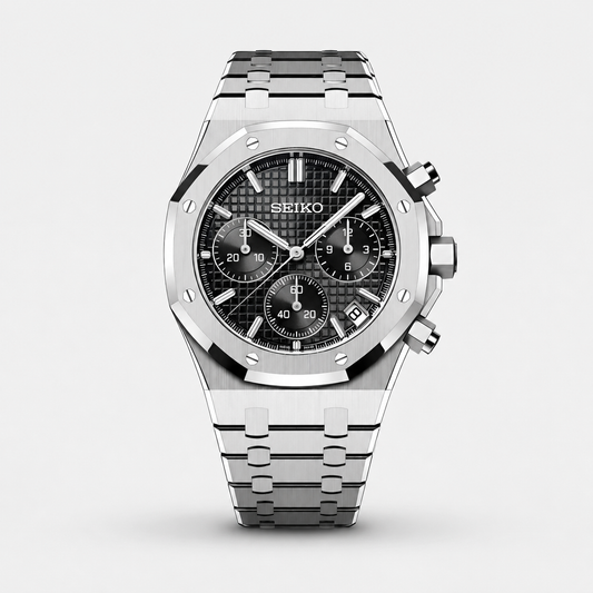 Seiko Mod Royal Oak Chronograph "Black"