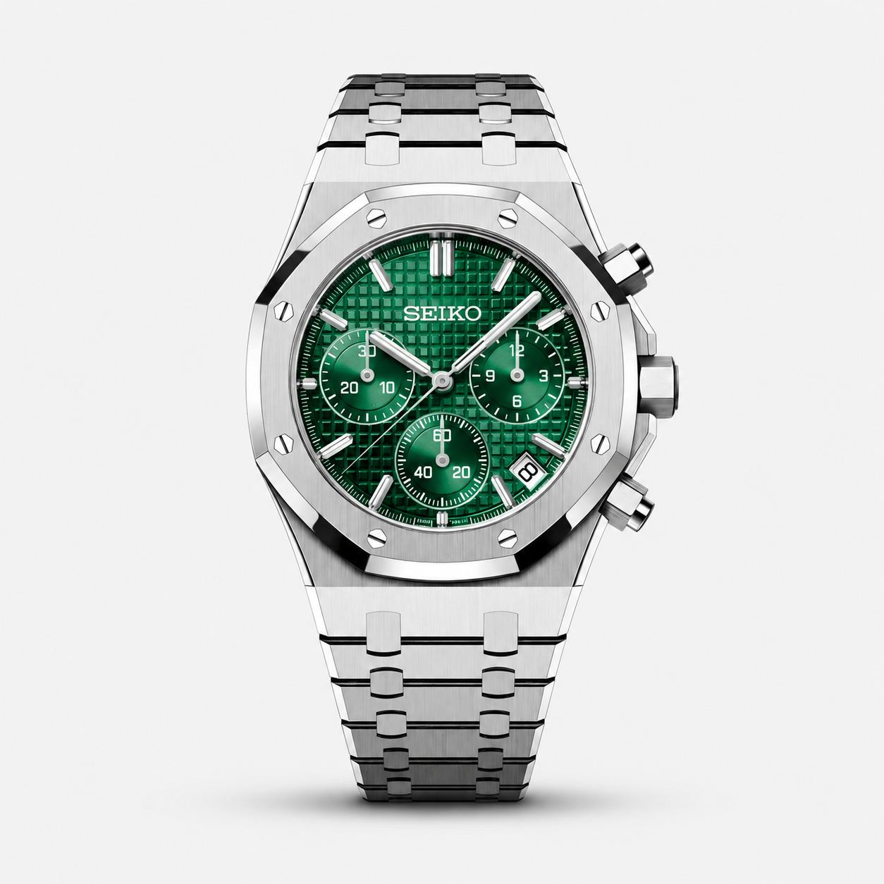 Seiko Mod Royal Oak Chronograph "Green"