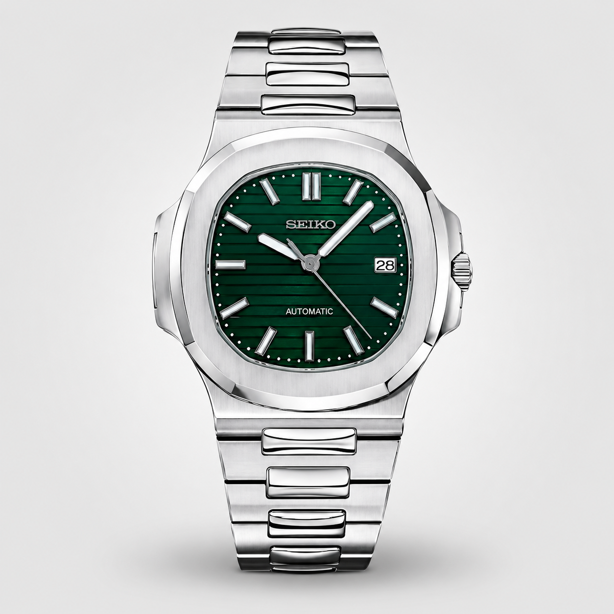 Seiko Mod Nautilus "Green Emerald"