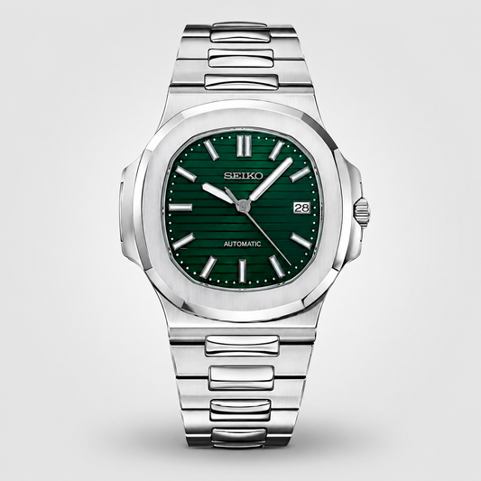 Seiko Mod Nautilus "Green Emerald"
