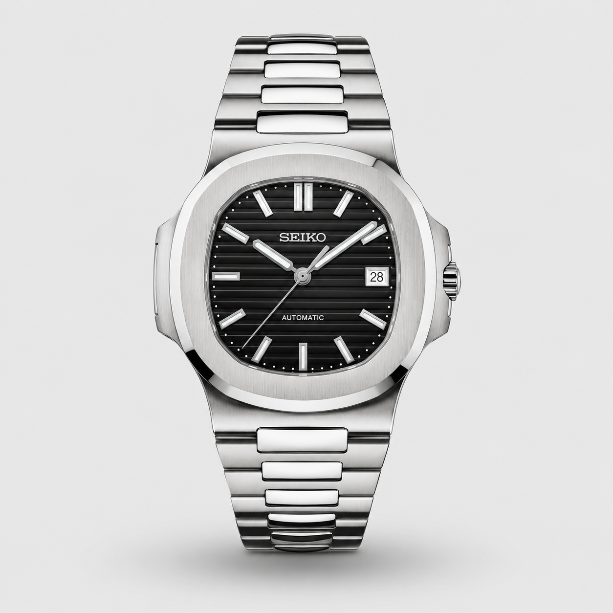 Seiko Mod Nautilus "Classic Black"