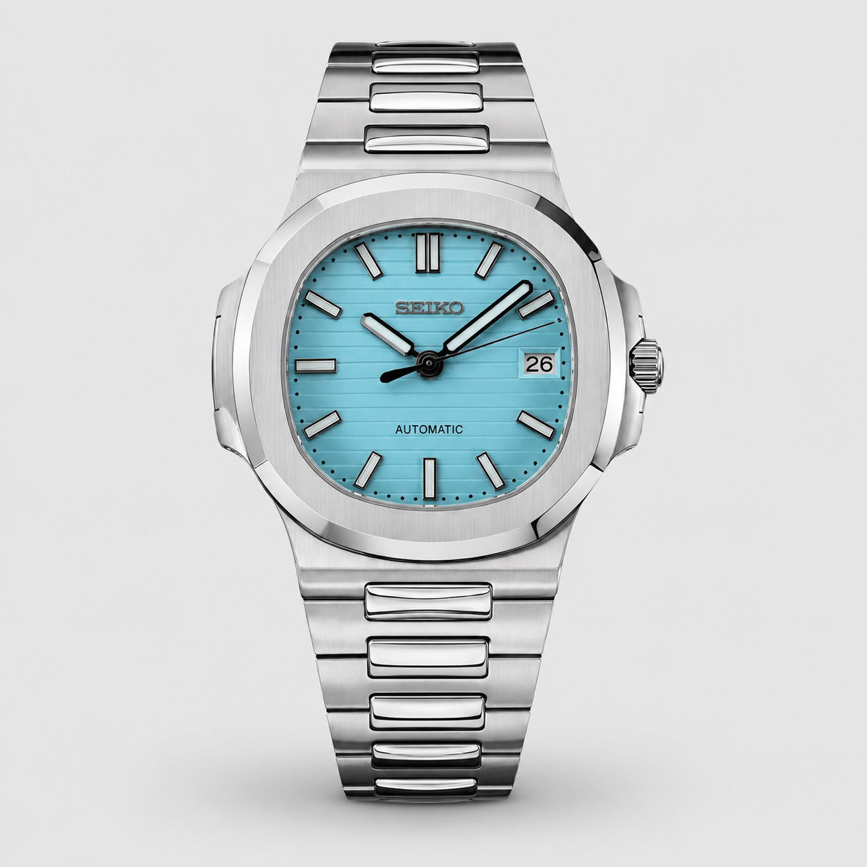 Seiko Mod Nautilus "Tiffany Blue"