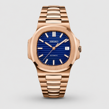 Seiko Mod Nautilus "Rose Gold Ocean Blue"