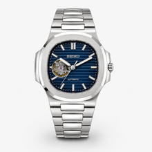 Seiko Mod Nautilus "Open Heart Dark Blue"