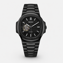 Seiko Mod Nautilus "Open Heart All Black"