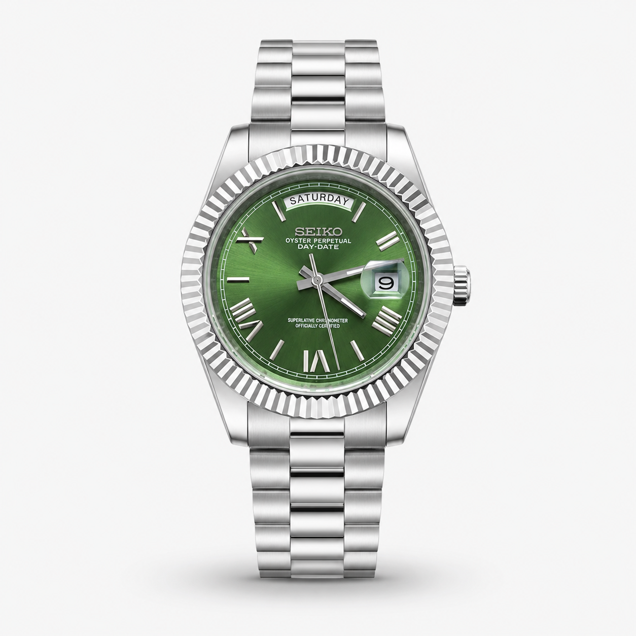 Seiko Mod Day-Date "Mint Green"