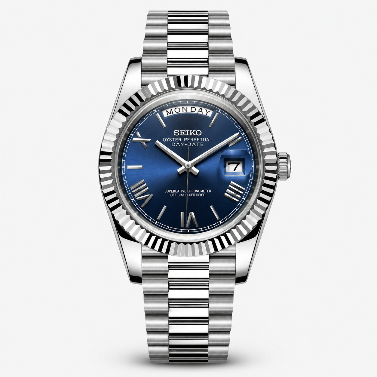 Seiko Mod Day-Date "Royal Blue"