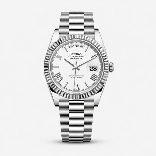 Seiko Mod Day-Date "Royal White"