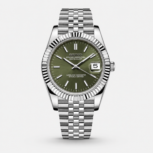 Seiko Mod Datejust "Olive Green"