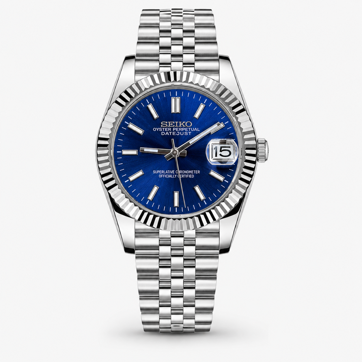 Seiko Mod Datejust "Blue"