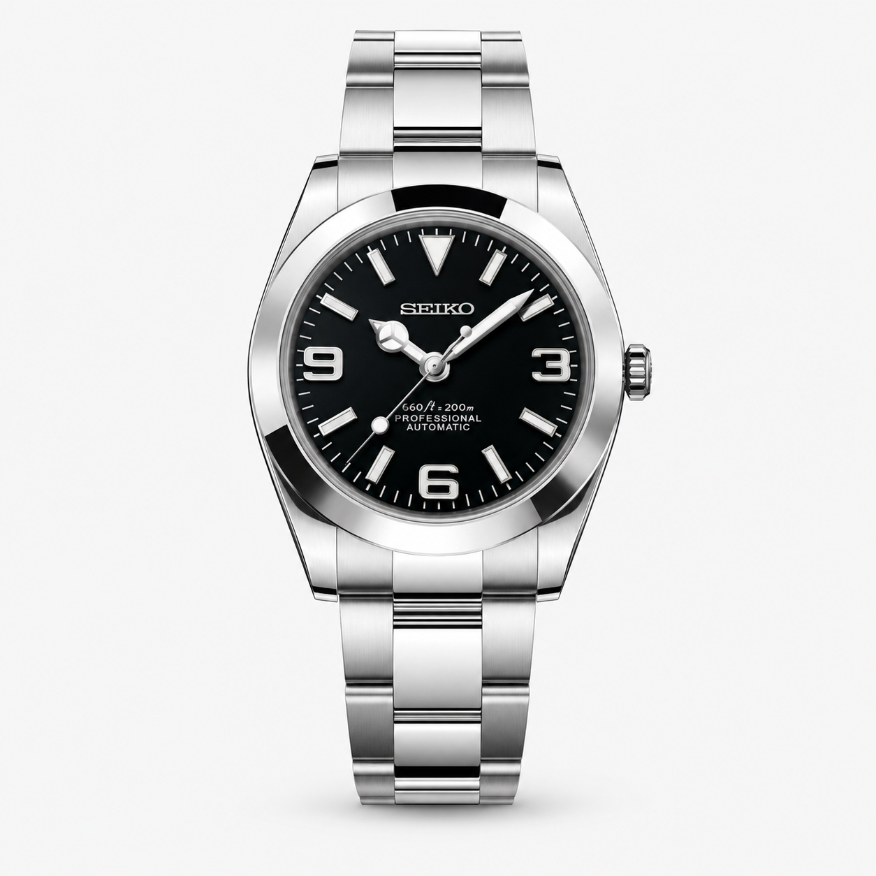Seiko Mod Datejust "Classic Black"