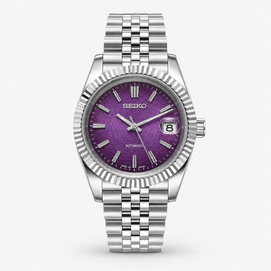 Seiko Mod Datejust "Purple Granular"