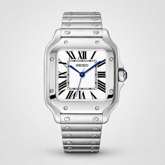 Seiko Mod Santos "Classic White"