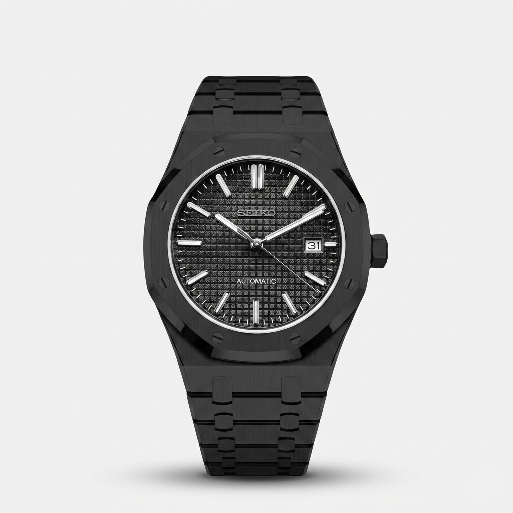 Seiko Mod Royal Oak "Full Black Classic"