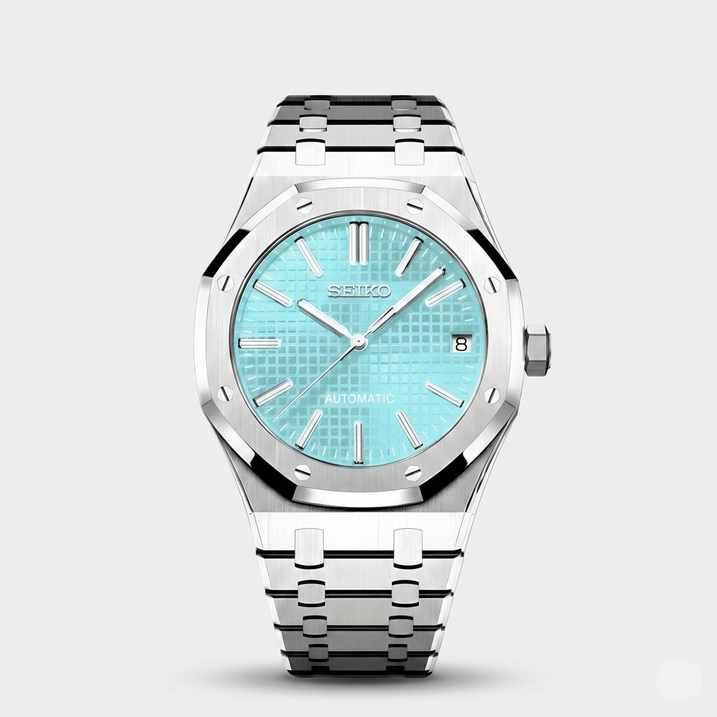 Seiko Mod Royal Oak "Light Blue"