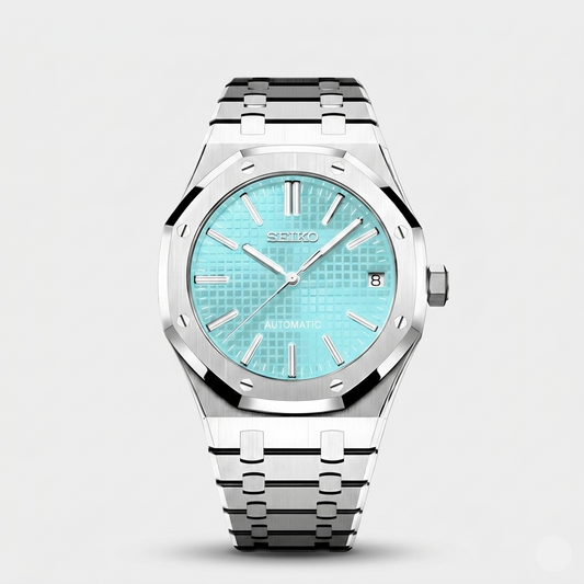 Seiko Mod Royal Oak "Light Blue"
