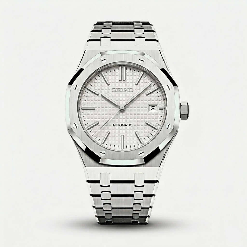 Seiko Mod Royal Oak "Classic White"