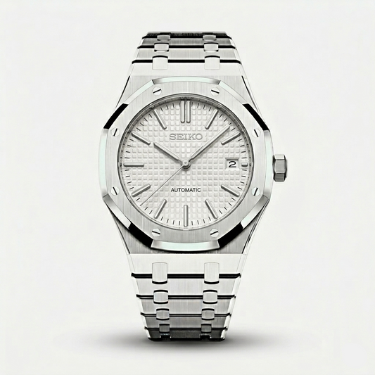 Seiko Mod Royal Oak "Classic White"