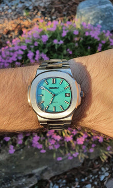 Seiko Mod Nautilus "Tiffany Blue"