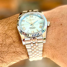 Seiko Mod Datejust "Ice Blue Roman"