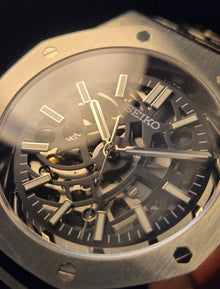 Seiko Mod Royal Oak "Skeleton Silver"