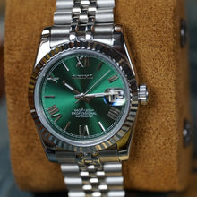 Seiko Mod Datejust "Green Roman"