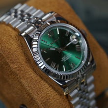 Seiko Mod Datejust "Green Roman"